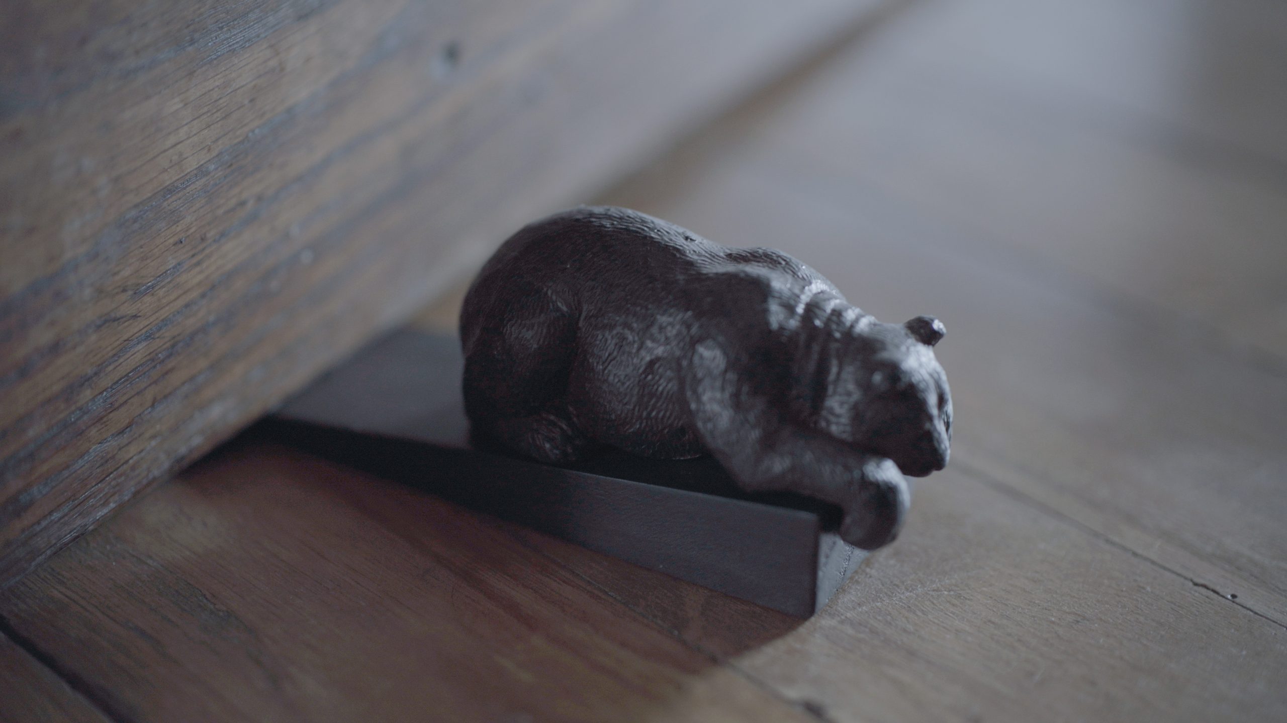 « L’Ours endormi » cale-porte.