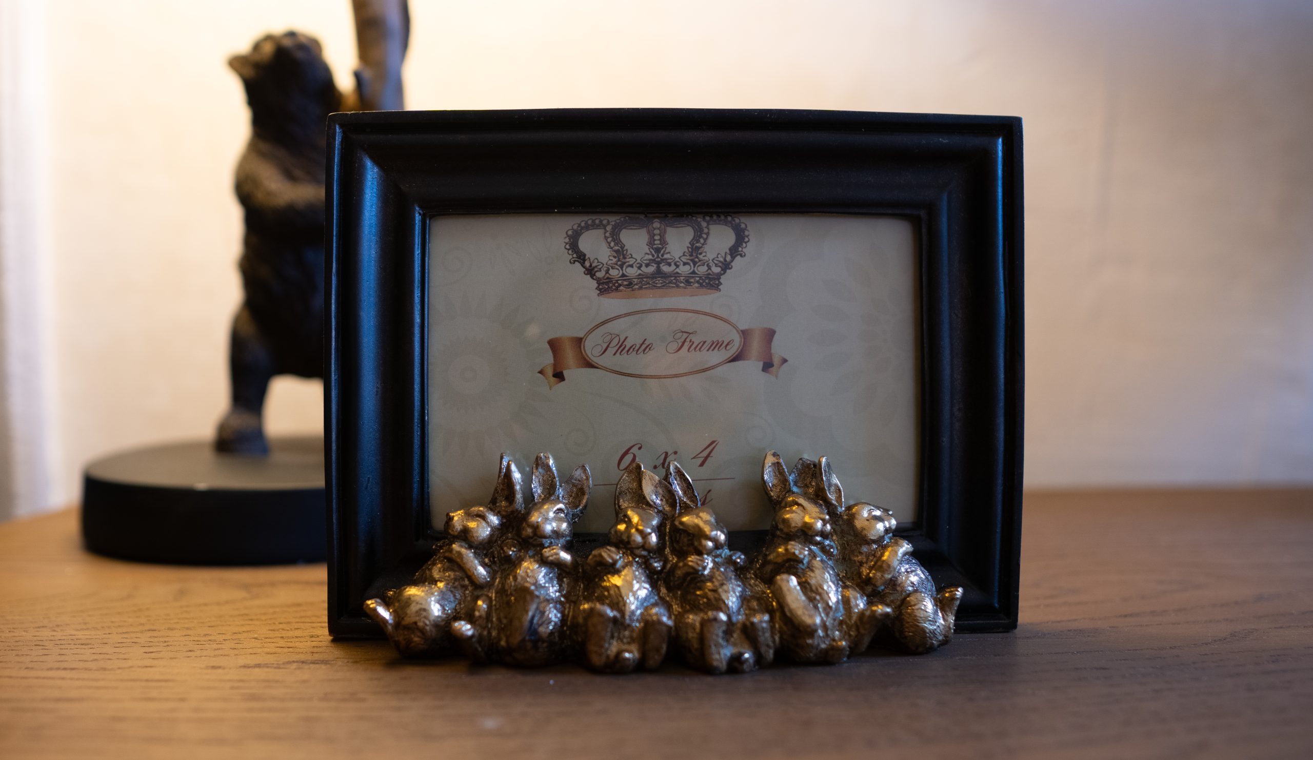 Cadre lapins joyeux.